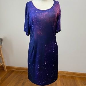 Galaxy dress, size 3x